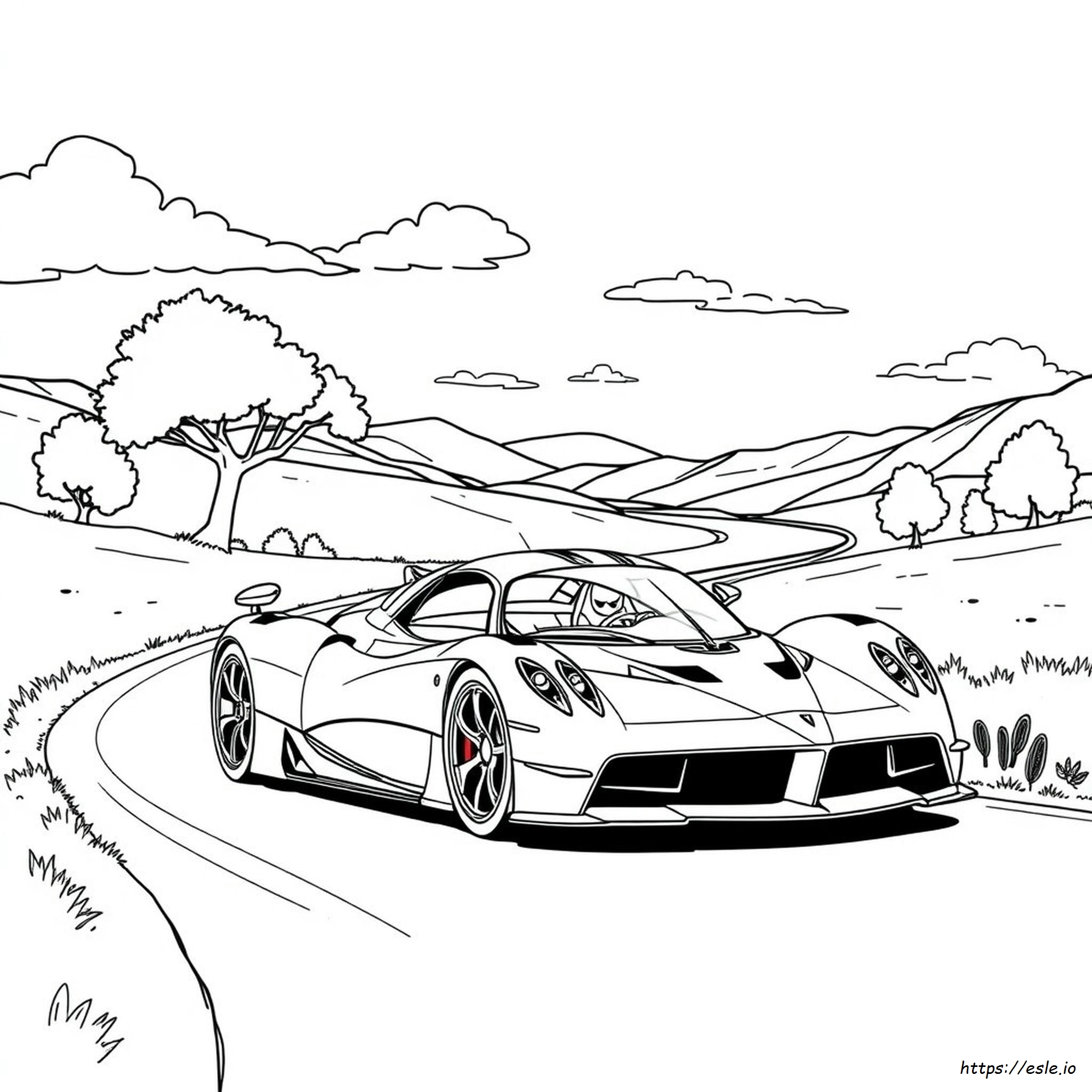 Coloriages De Voitures Pagani