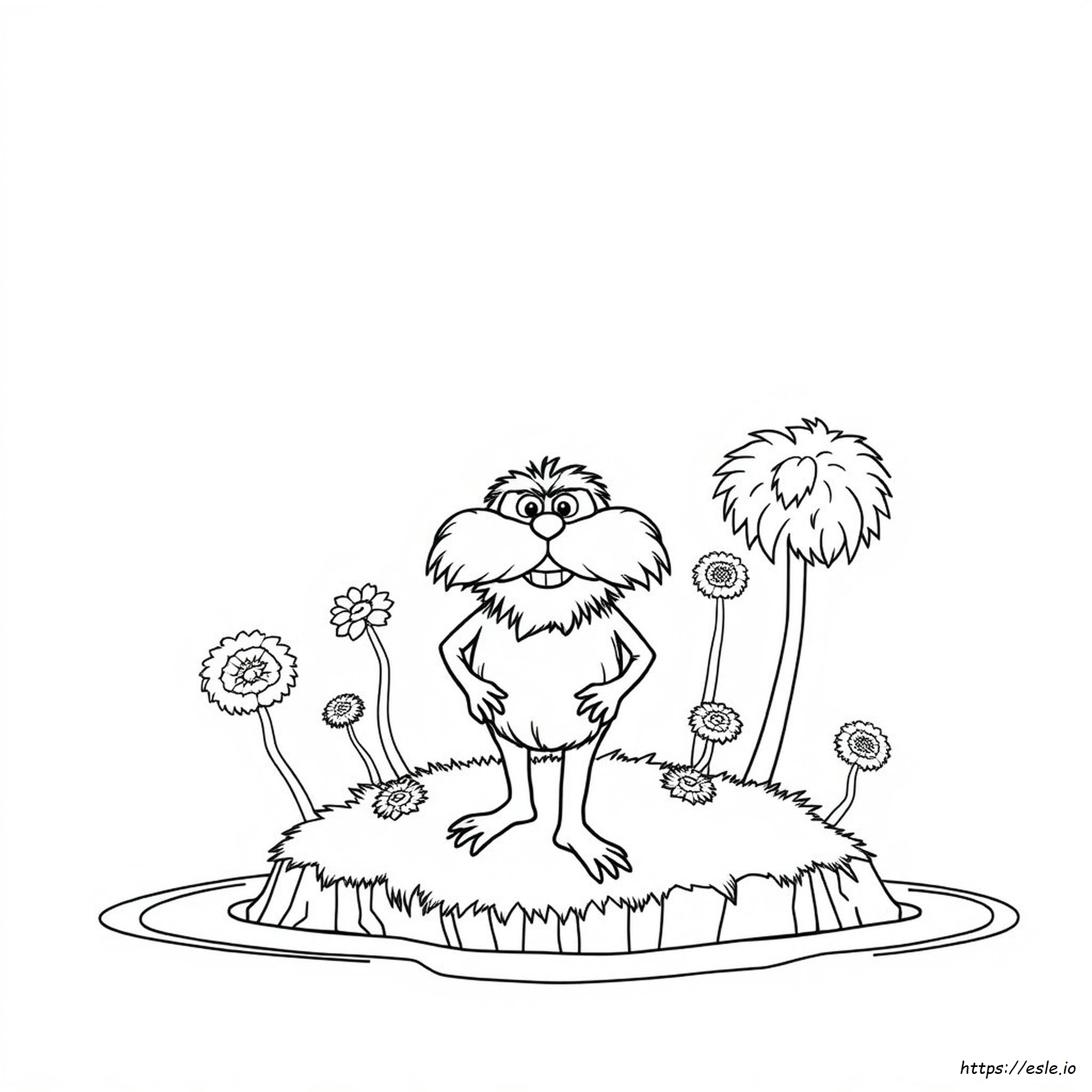 Pagina Da Colorare Stampabile Del Lorax Preppy
