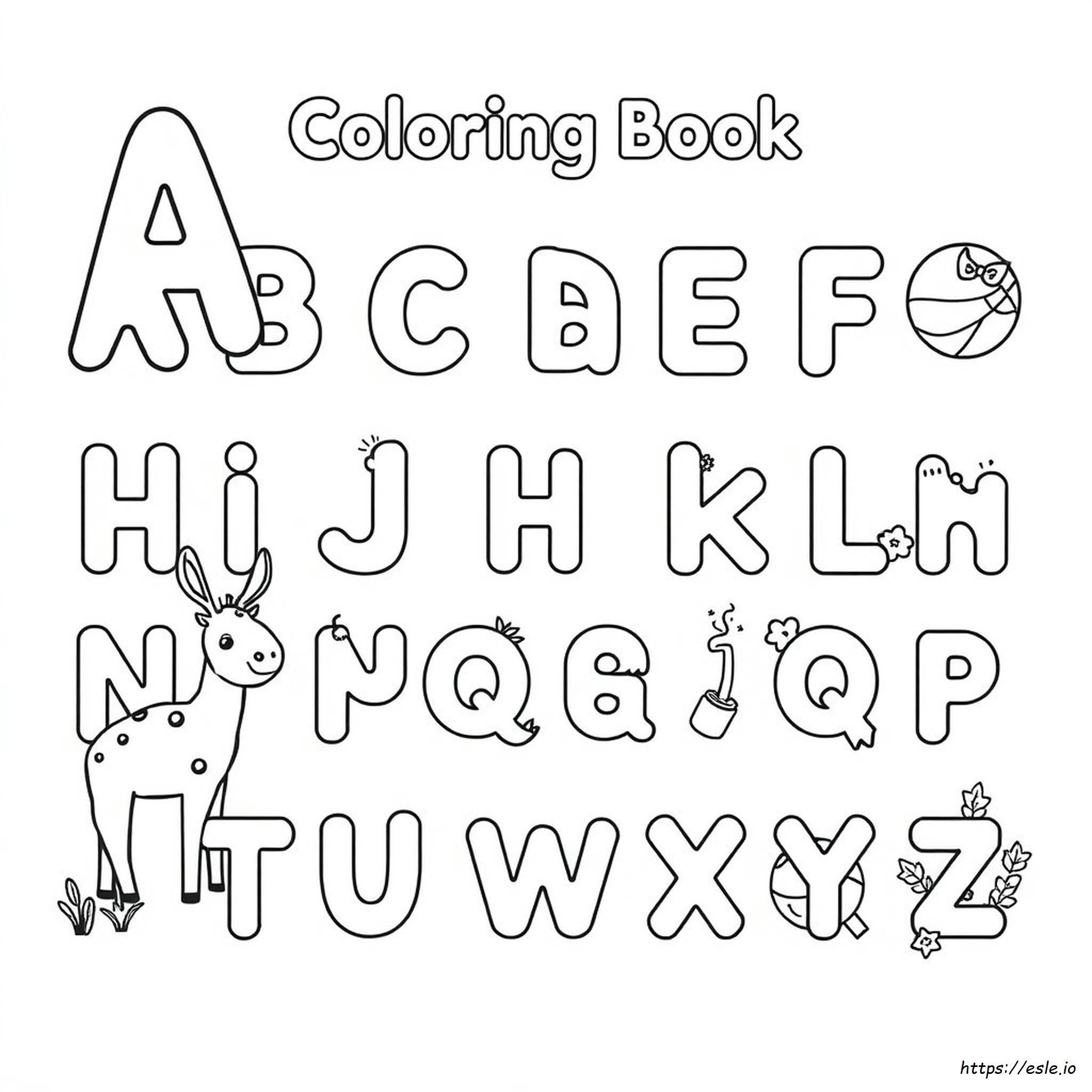 Alfabeto Para Colorir Pré-Escola
