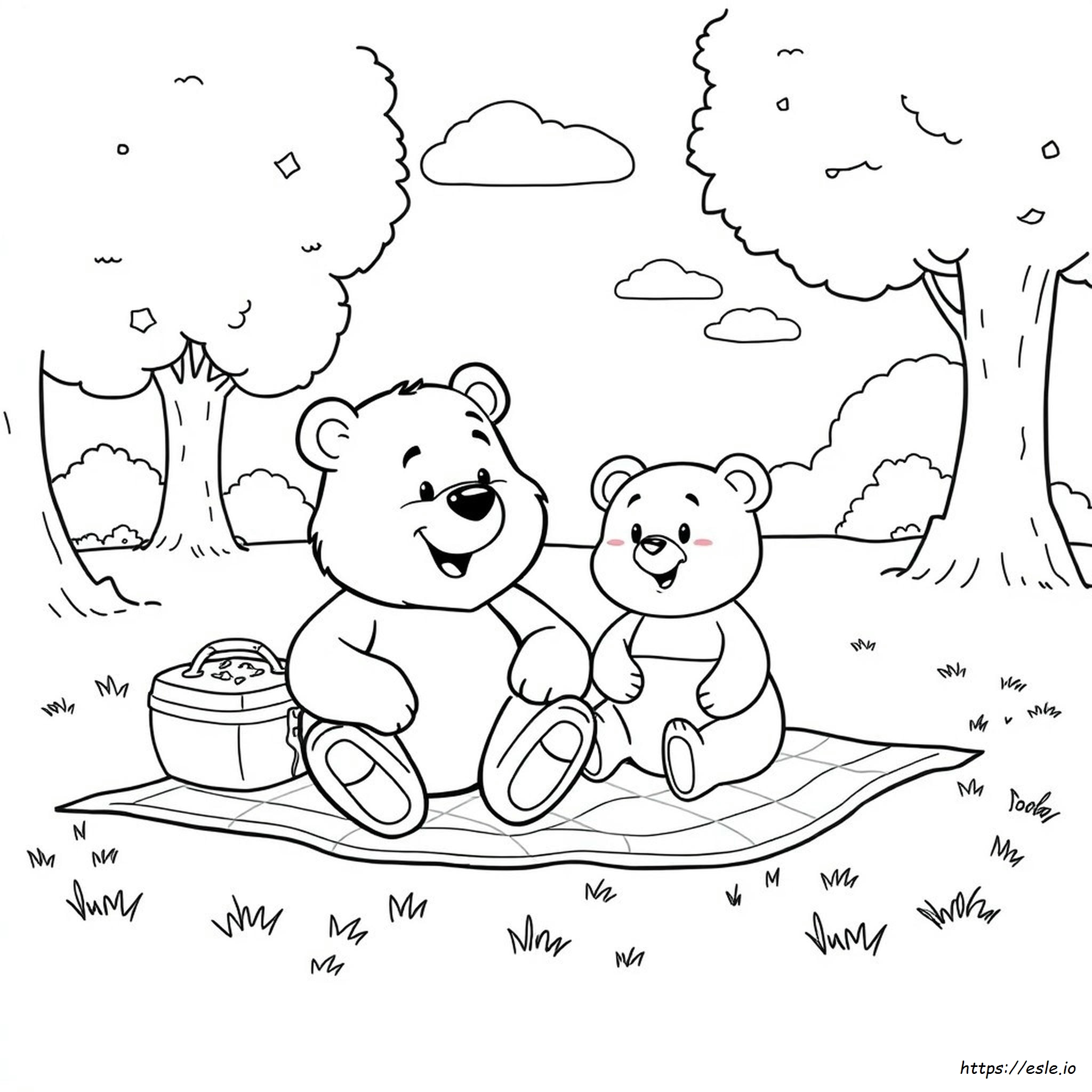 Yogi Bear And Boo Boo Coloring Pages