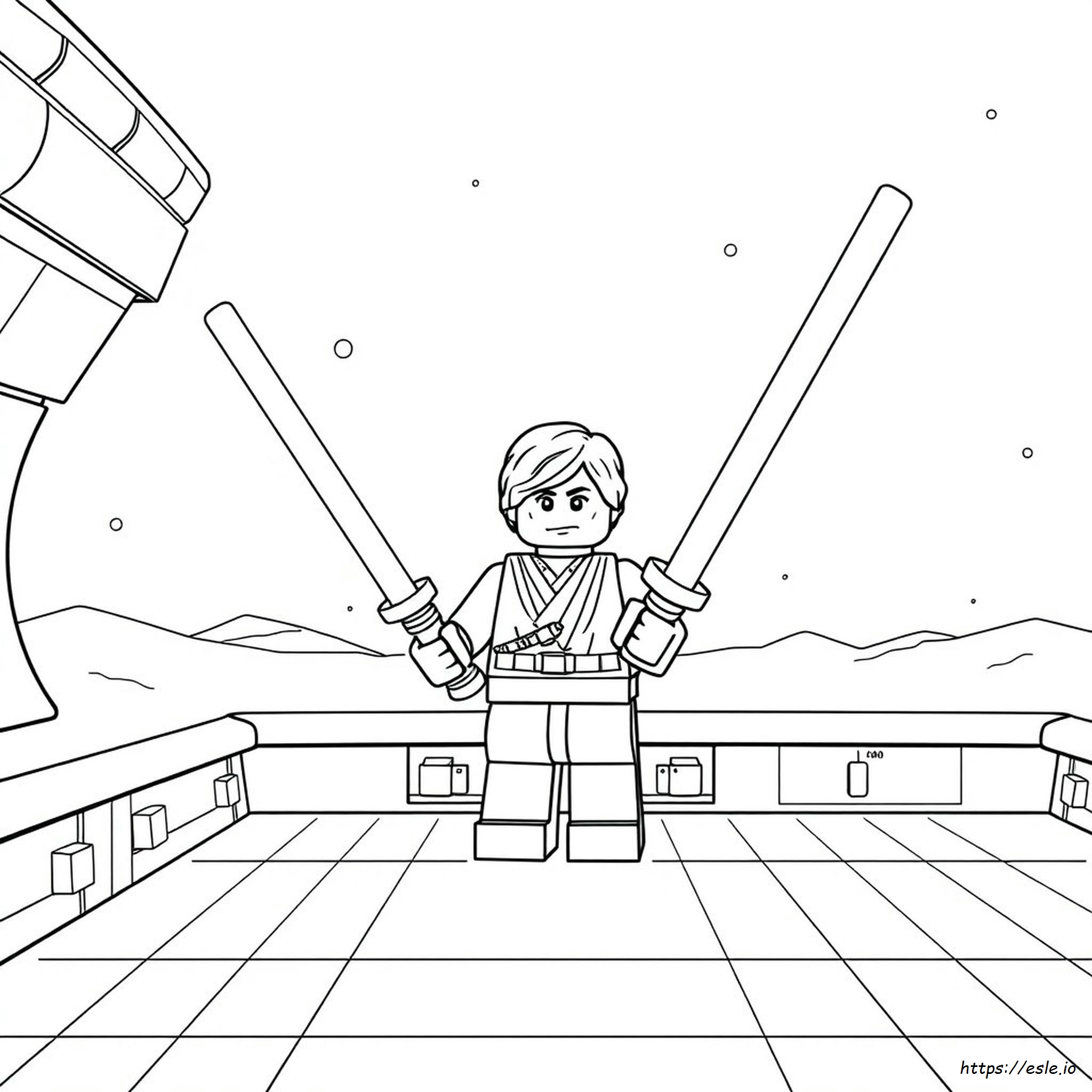 Lego Luke Skywalker Coloring Pages