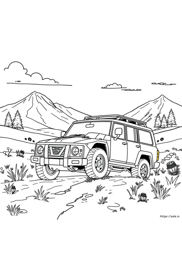 Nissan Patrol Da Colorare