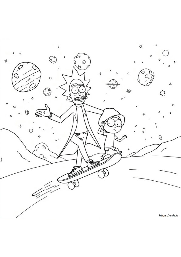 Rick E Morty Stoner Disegni Da Colorare