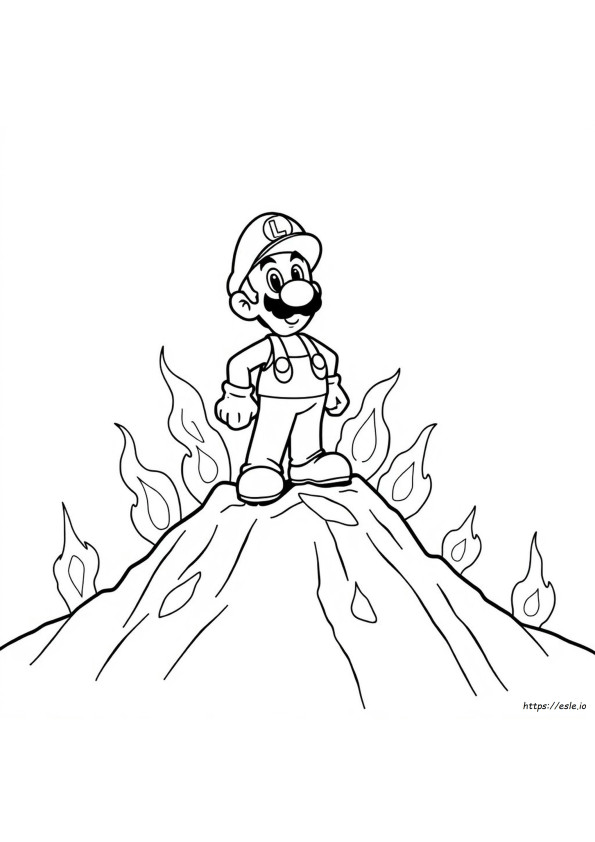 Luigi Di Fuoco Da Colorare