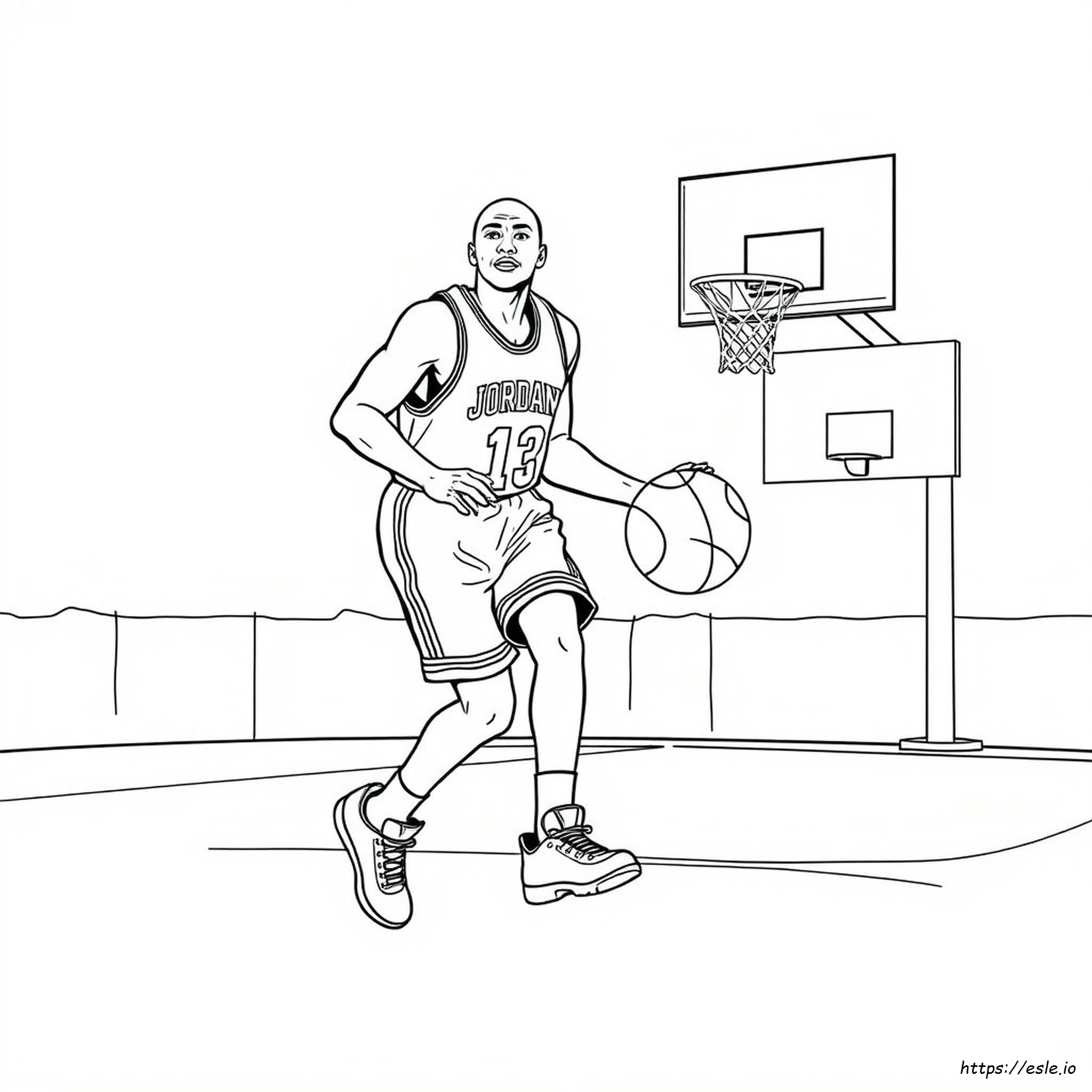 Micheal Jordan Coloring Pages