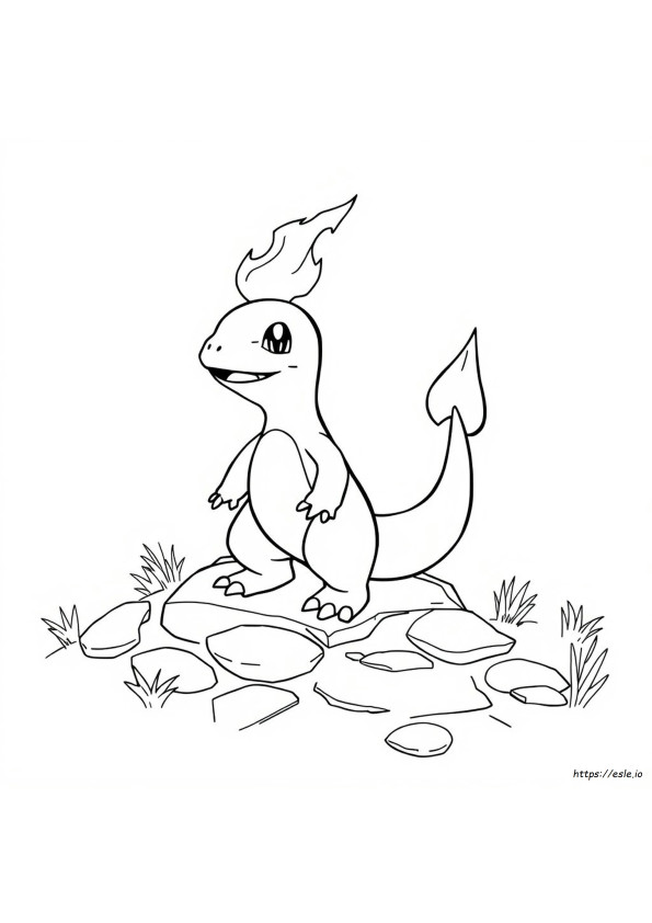 Charmander Para Colorear