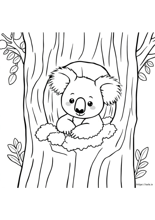 Coloriages Koala Mignon
