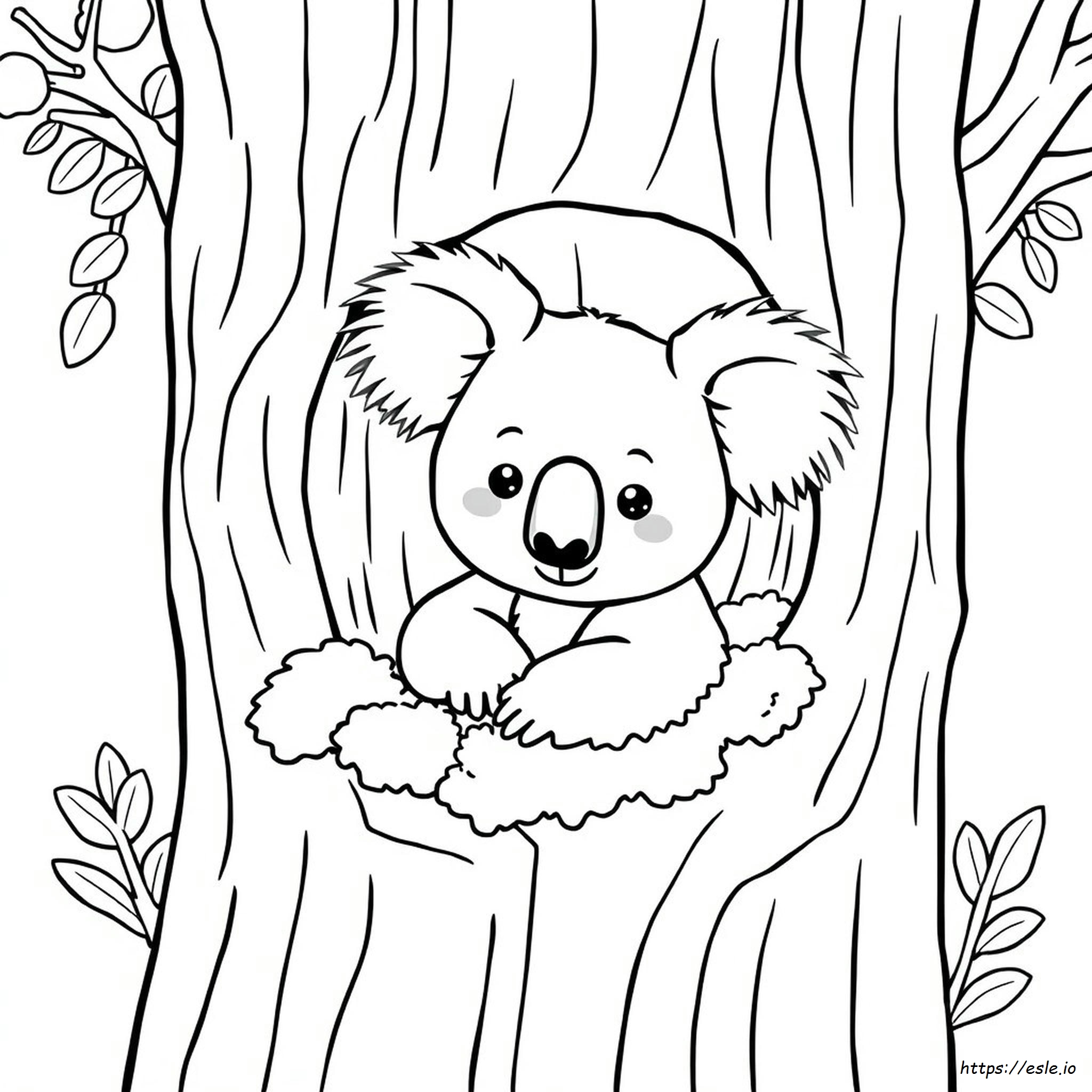 Cute Koala Colouring Pages