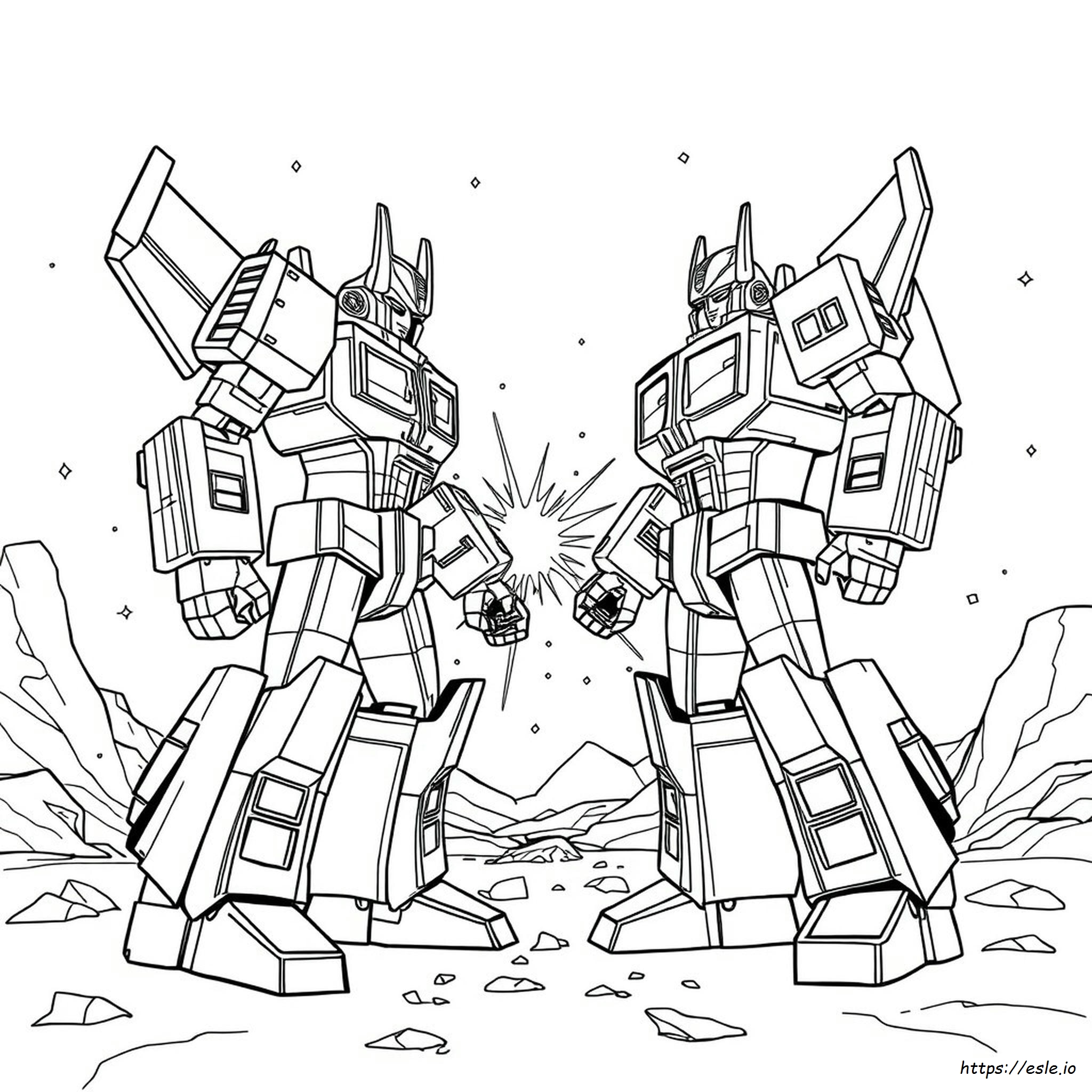 Megatronus Prime Para Colorear