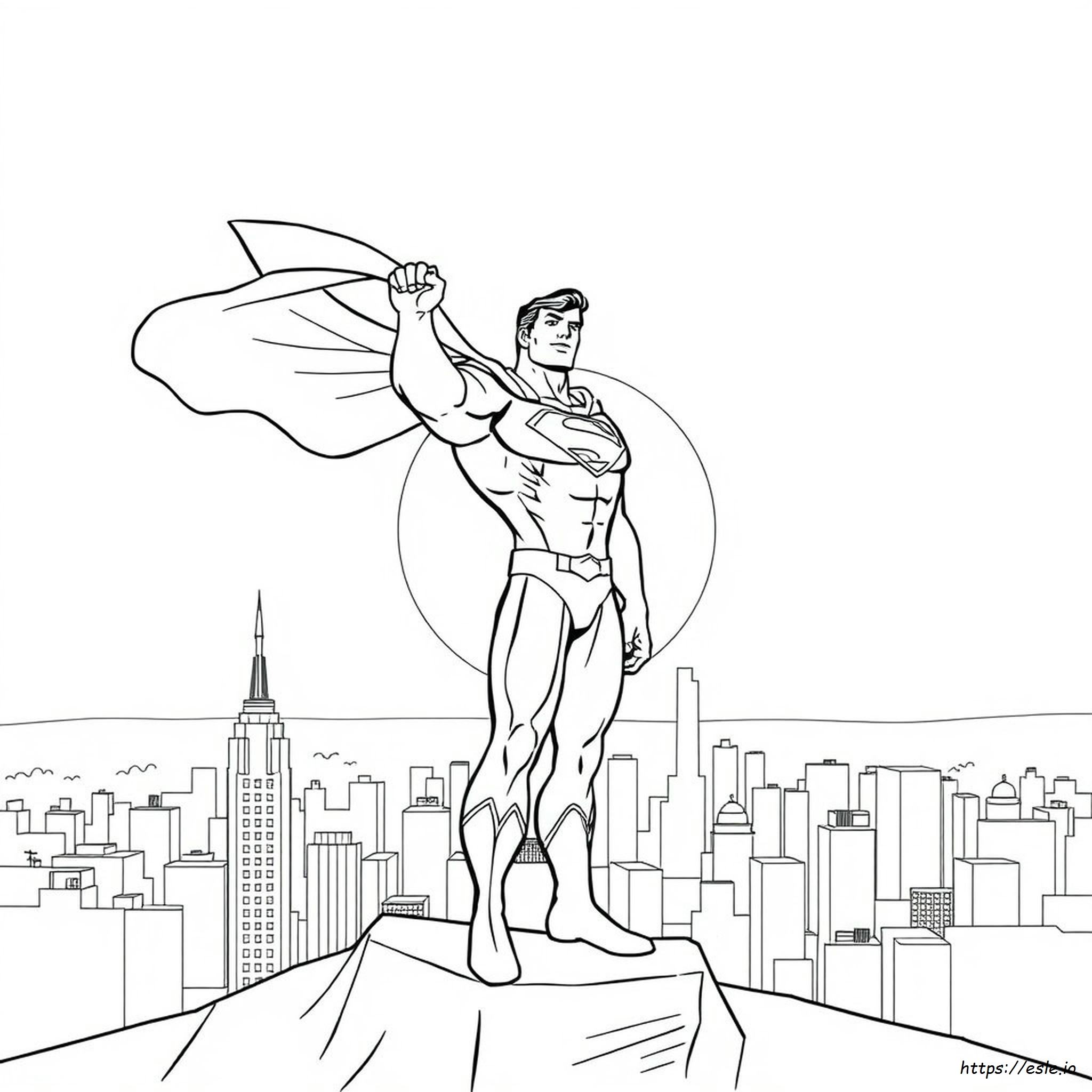 Superman Colouring In Pages