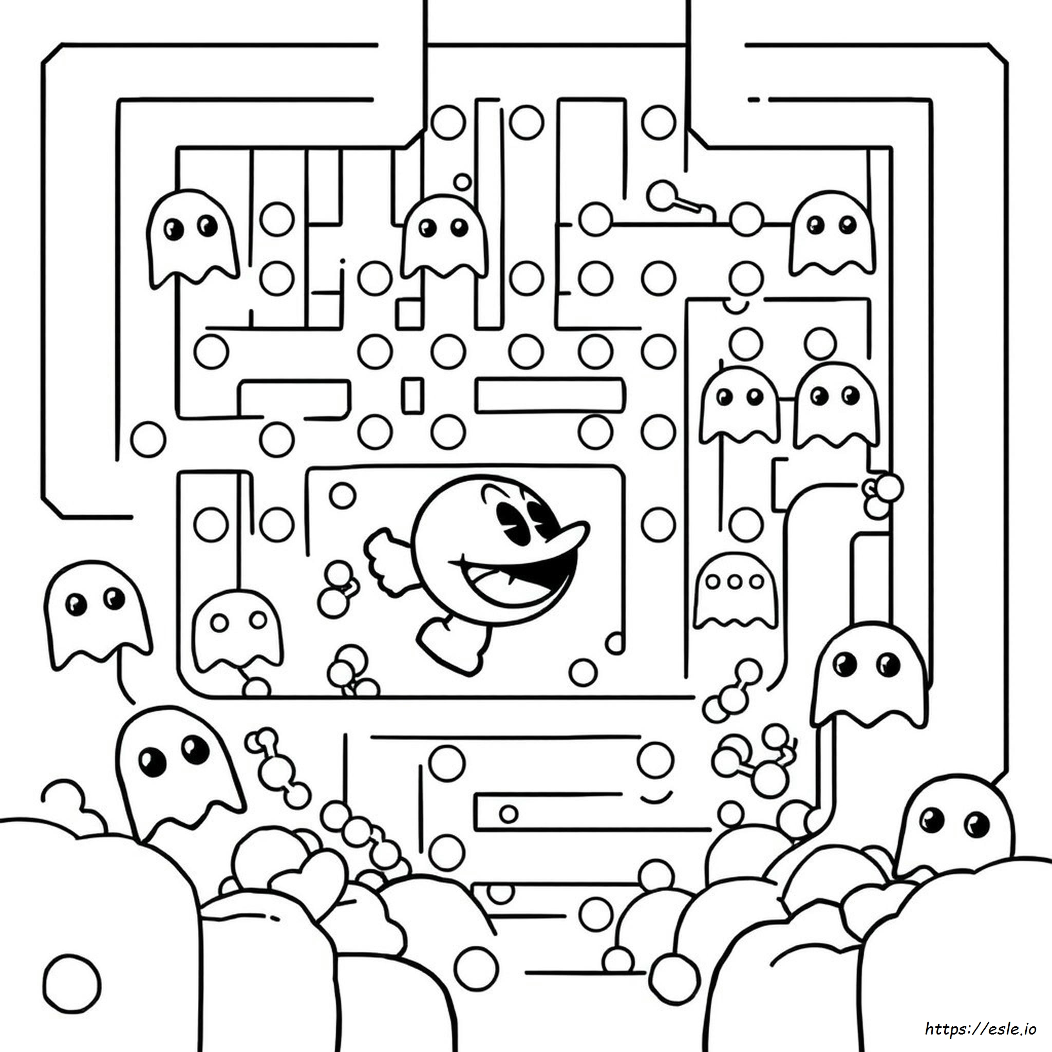 Pac Man Coloring Pages To Print