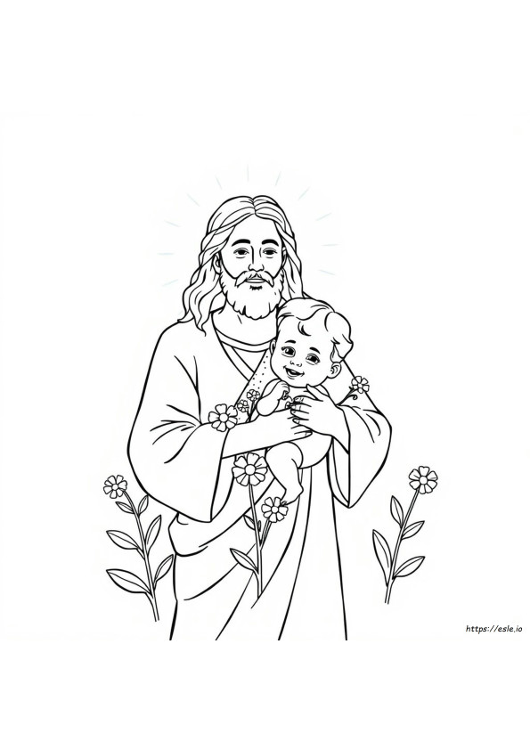 Jesus Gives Me Joy Coloring Page