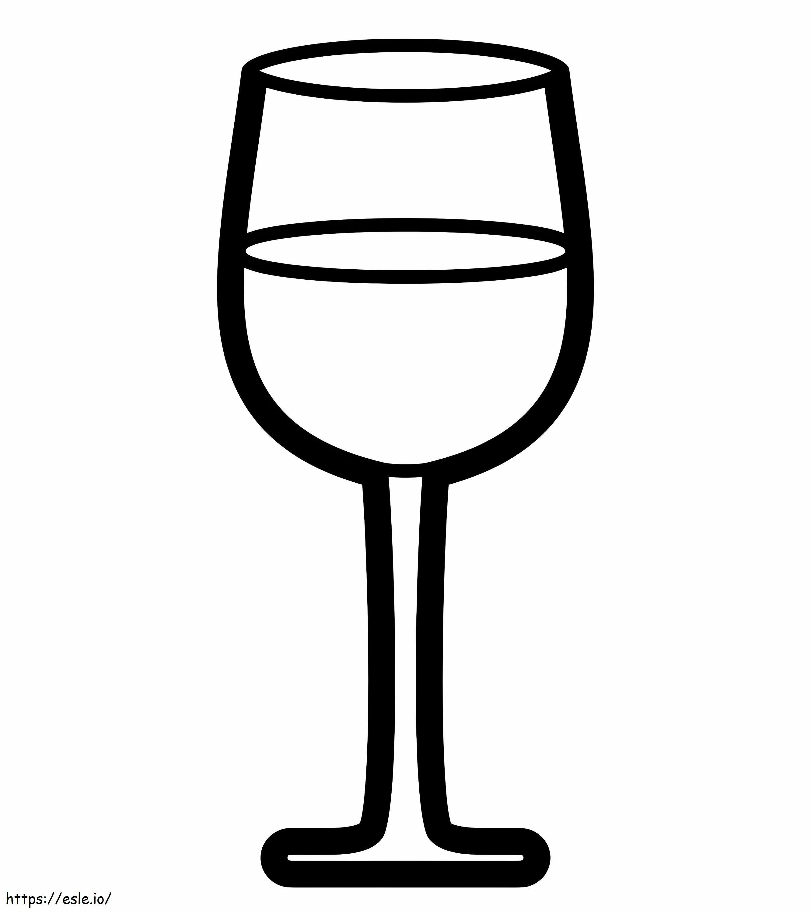 Simple Glass coloring page