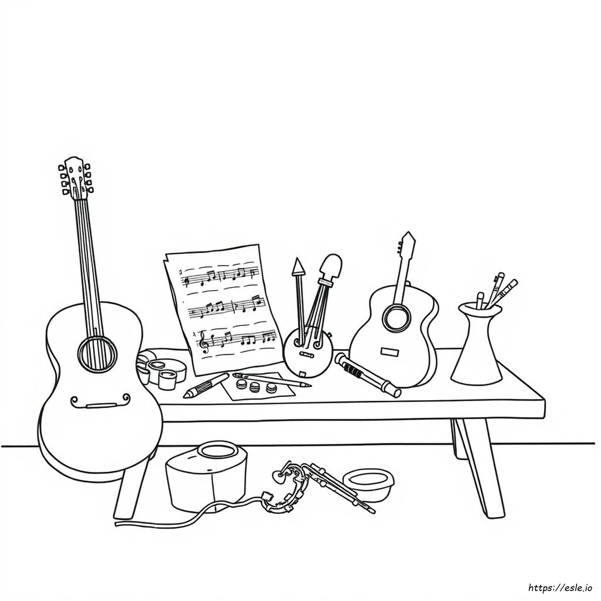 Coloring Pages Of Musical Instruments