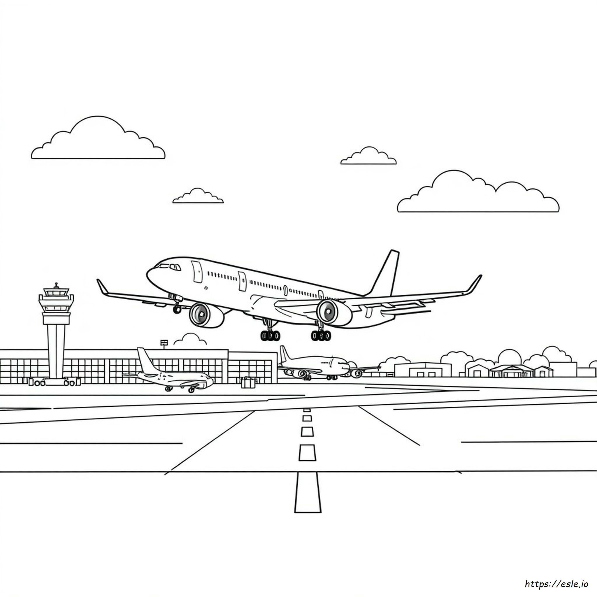Flughafen Ausmalbild
