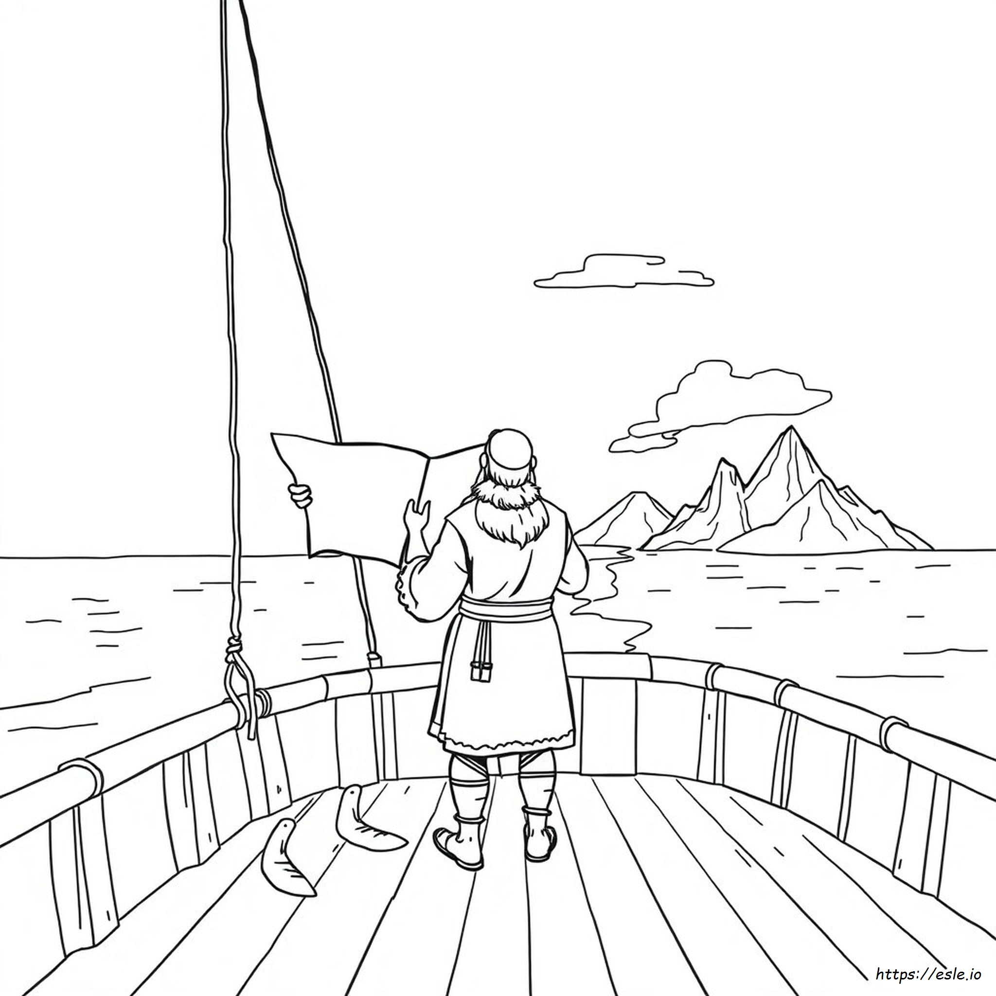 Leif Erikson Coloring Page