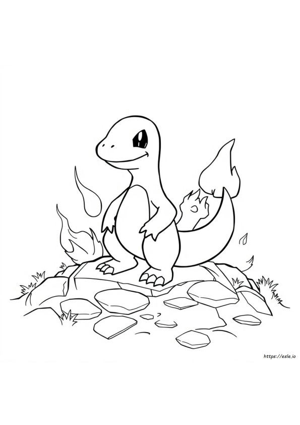 Páginas Para Colorear De Charmander De Pokémon Imprimibles Gratis