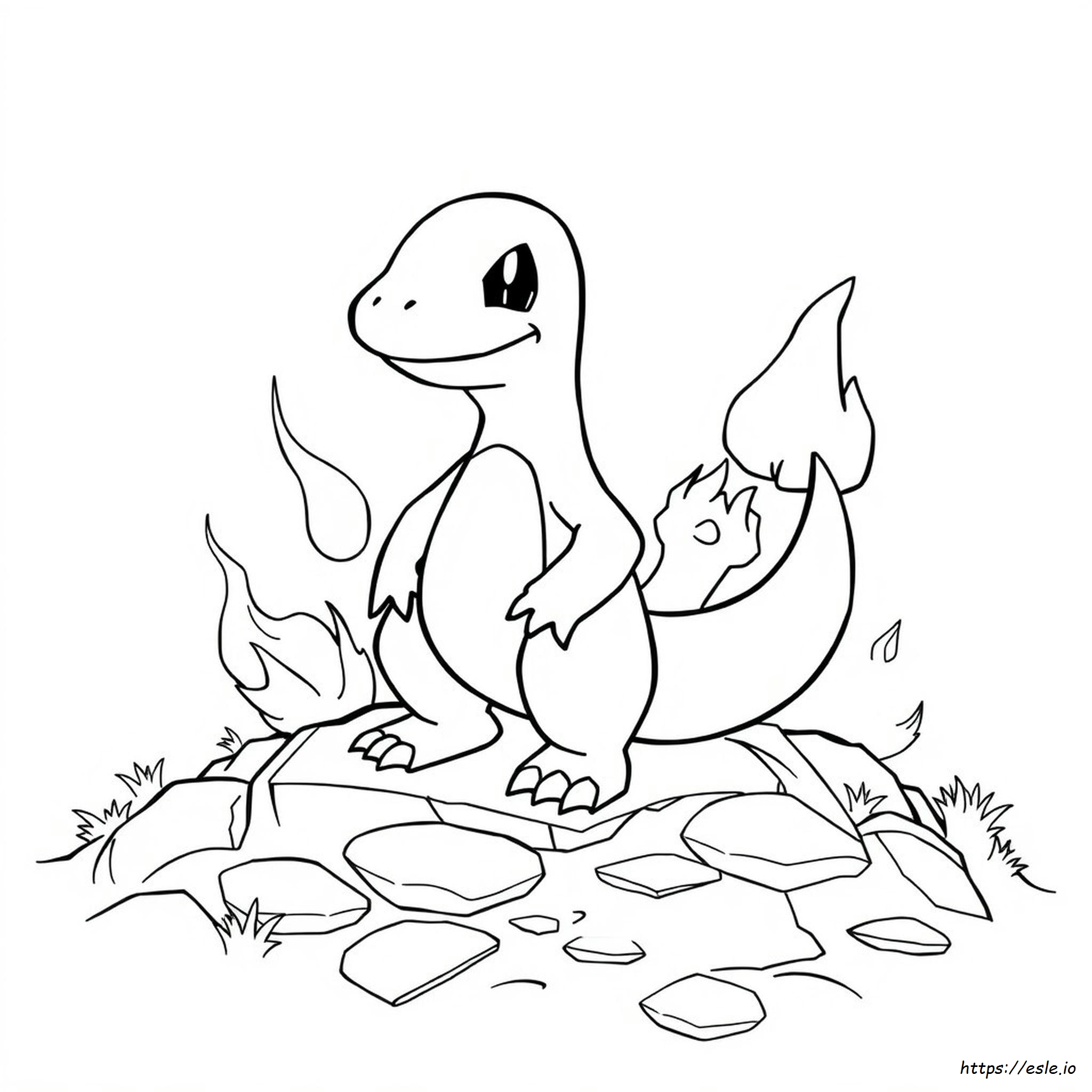 Darmowe Kolorowanki Do Druku Pokemon Charmander