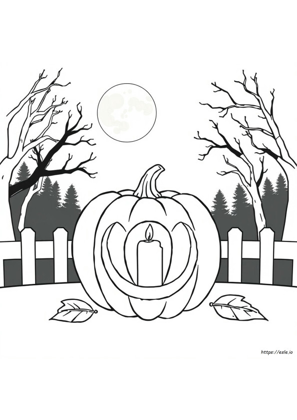 Lumânare De Halloween De Colorat