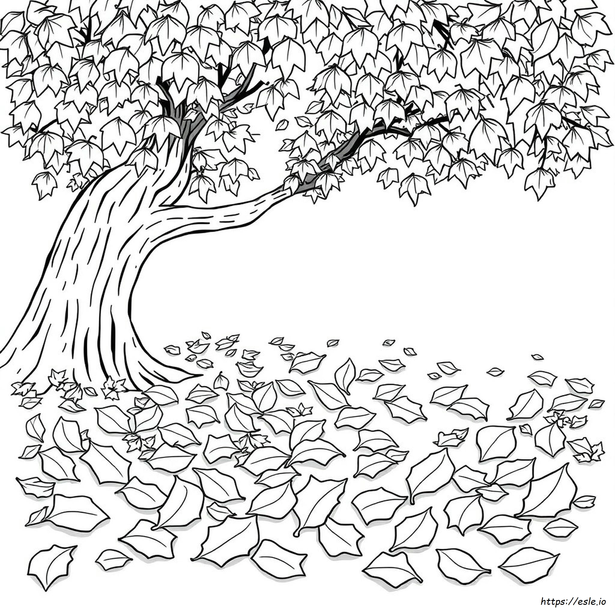 Fall Leaves Coloring Pages To Print