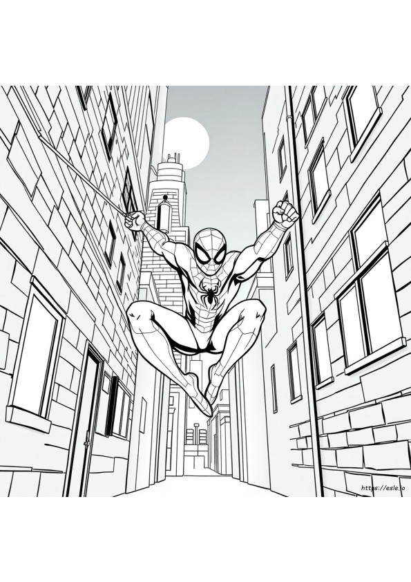 Ausmalbilder Miles Morales Coloring