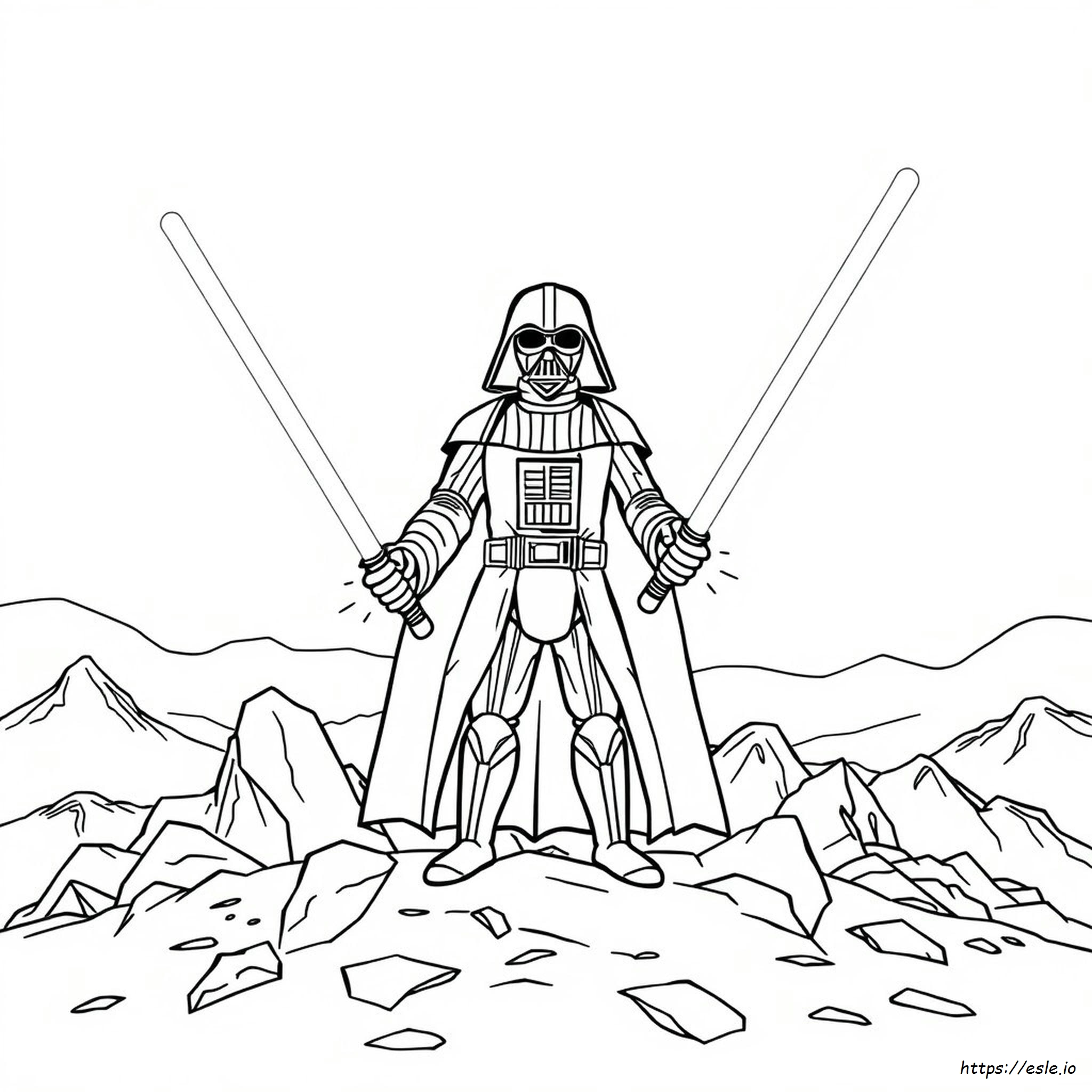 Darth Vader Colouring Page