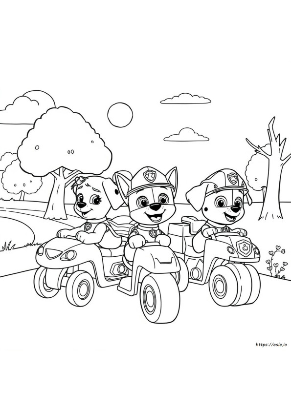 Paw Patrol Boyama Sayfaları