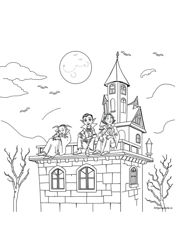 Coloriage De Vampire À Imprimer