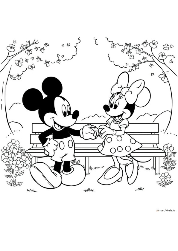 Mickey En Minnie Mouse Kleurplaten