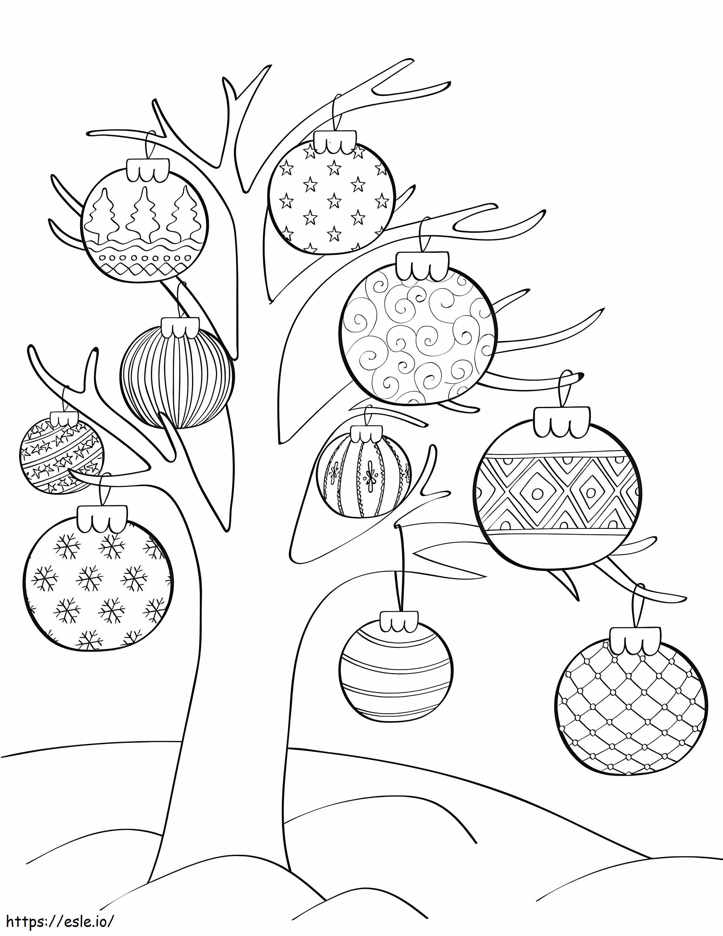 Christmas Bauble 1 coloring page