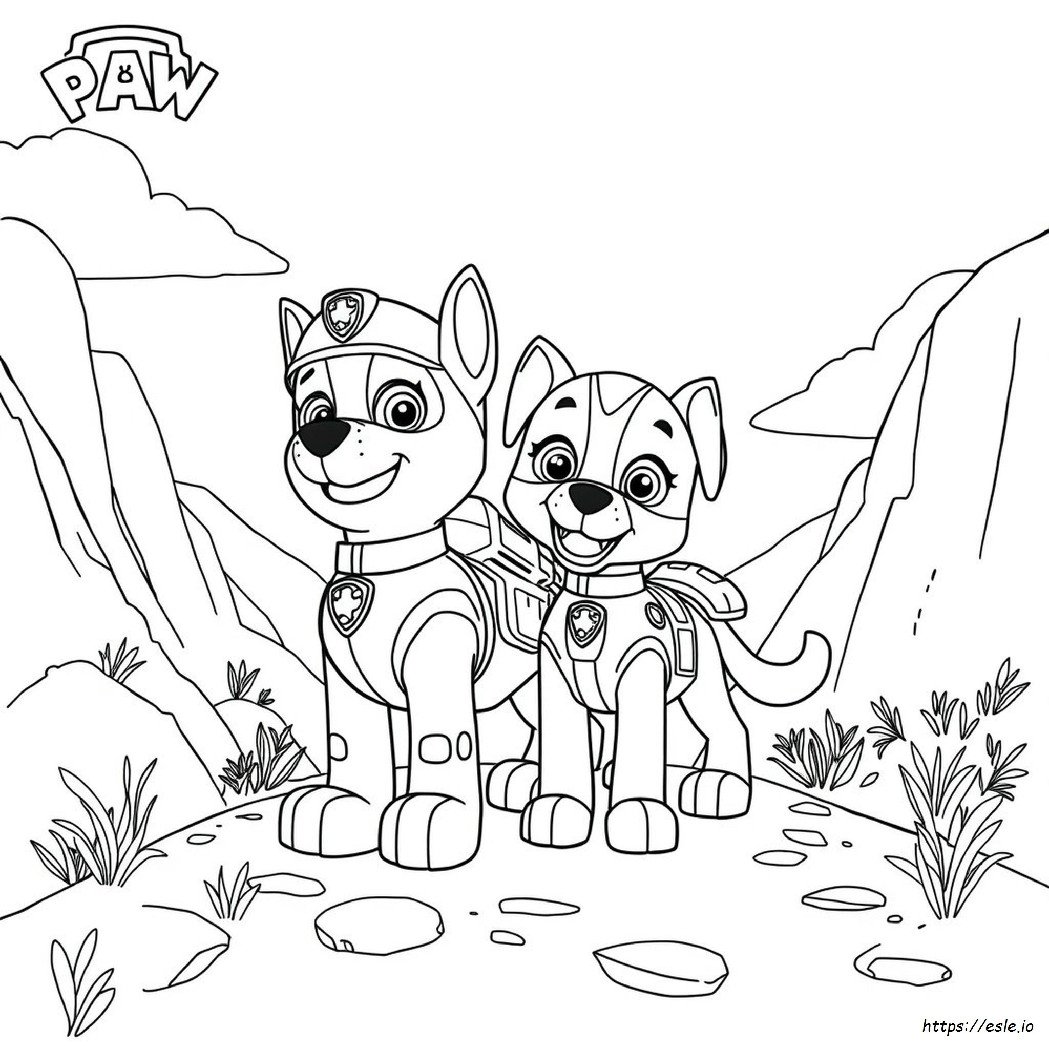 Paw Patrol Robo Dog Coloring Page