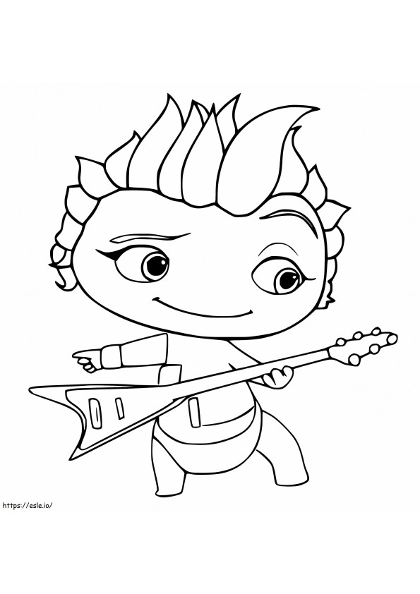 Bassist What coloring page