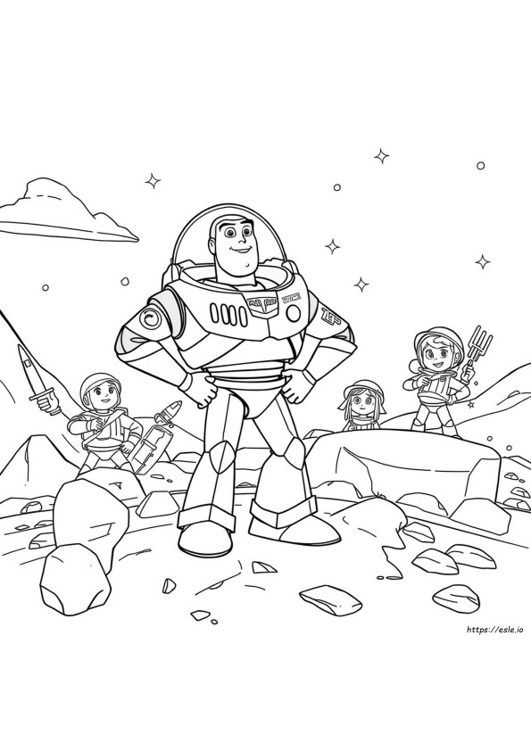Buzz Lightyear Toy Story Kleurplaten