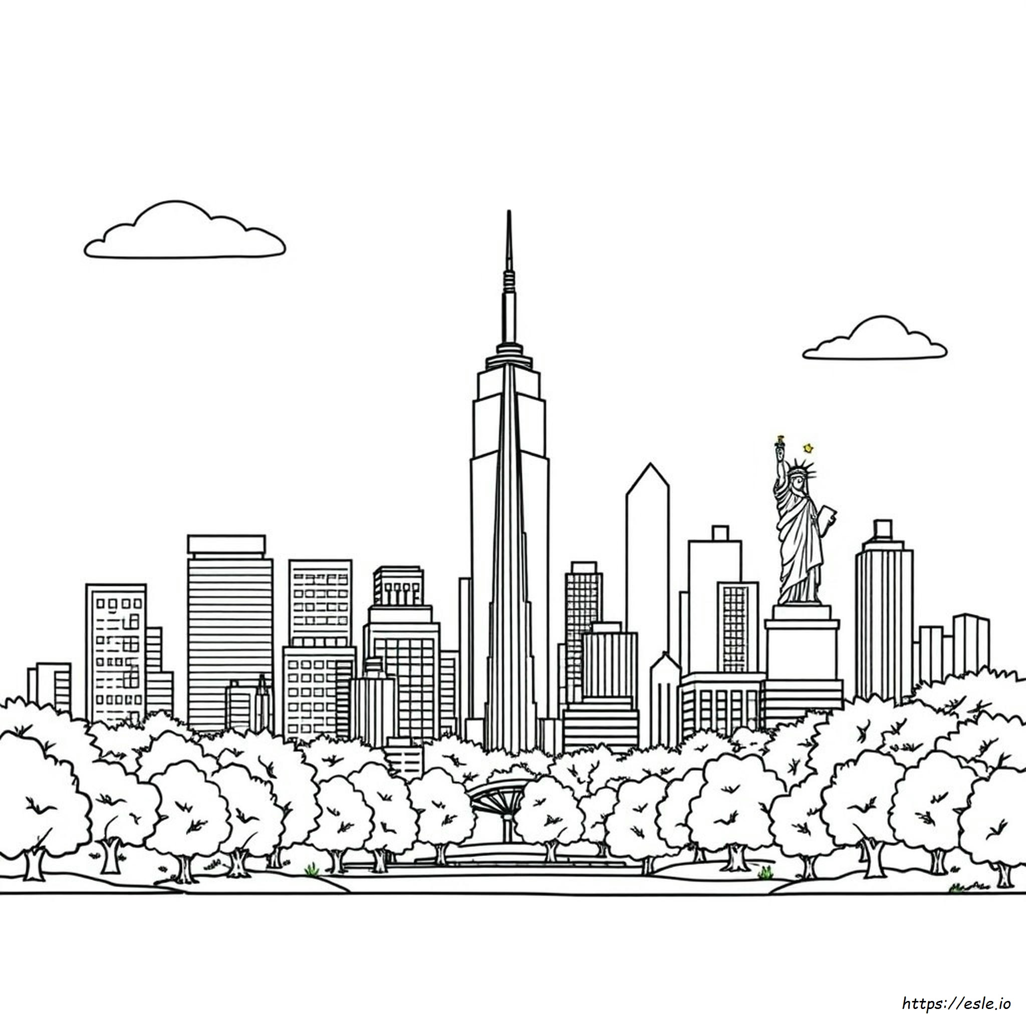 Coloring Page Of New York City