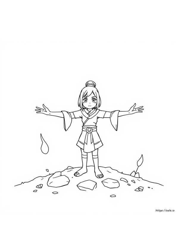 Avatar Toph Kleurplaten