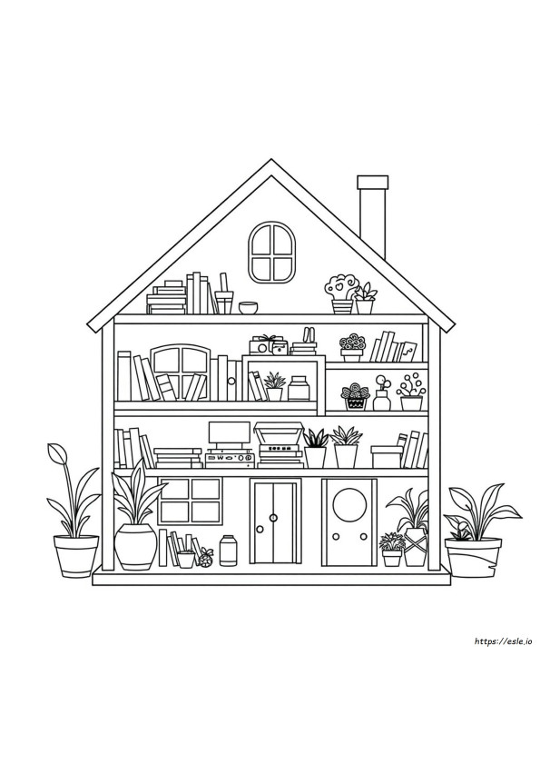 Dollhouse Coloring Page Melanie Martinez