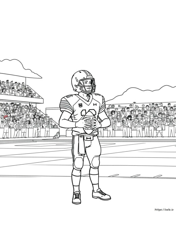 Justin Herbert Coloring Page