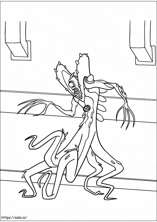 Wildvine From Ben 10 A4 coloring page
