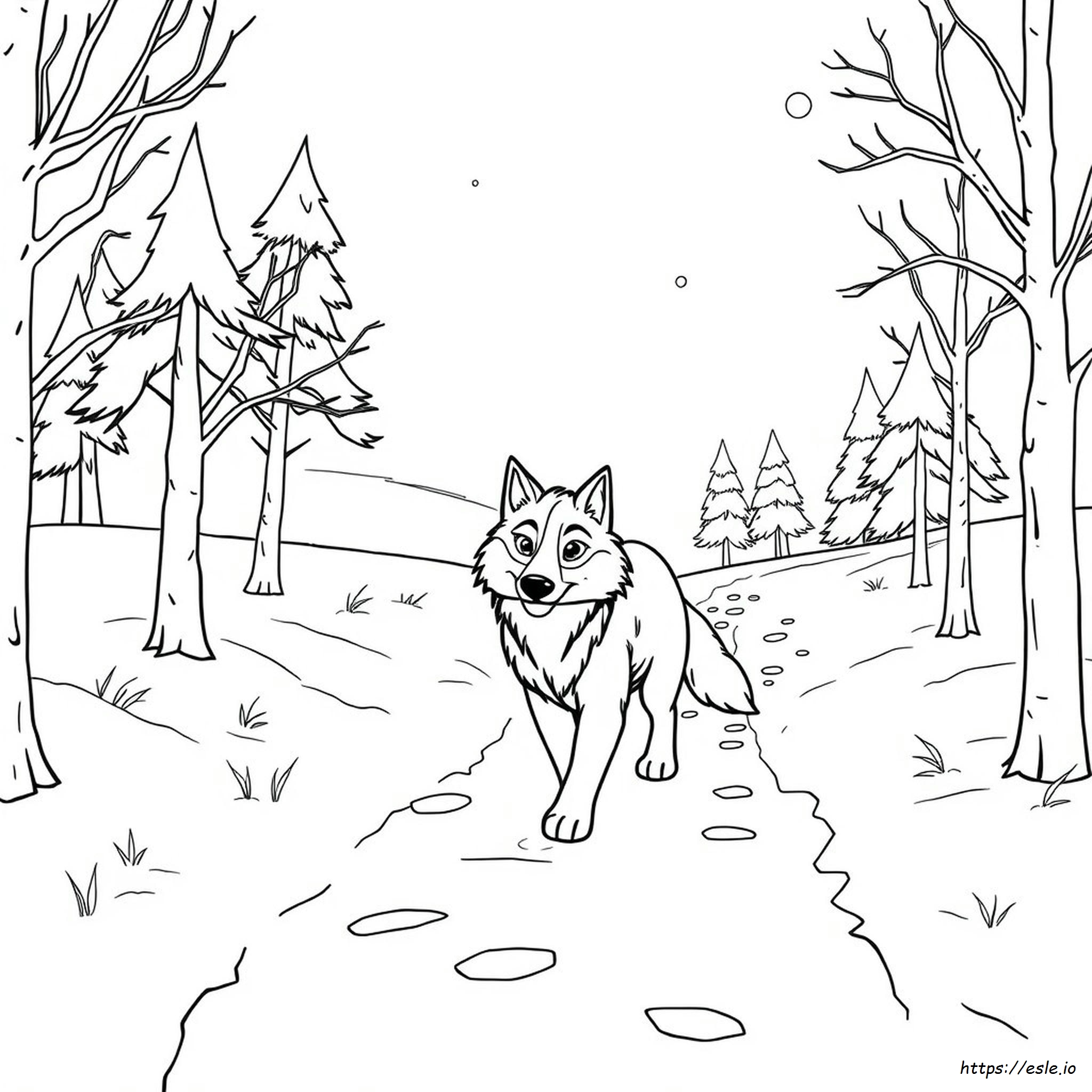 Boris The Wolf Coloring Page