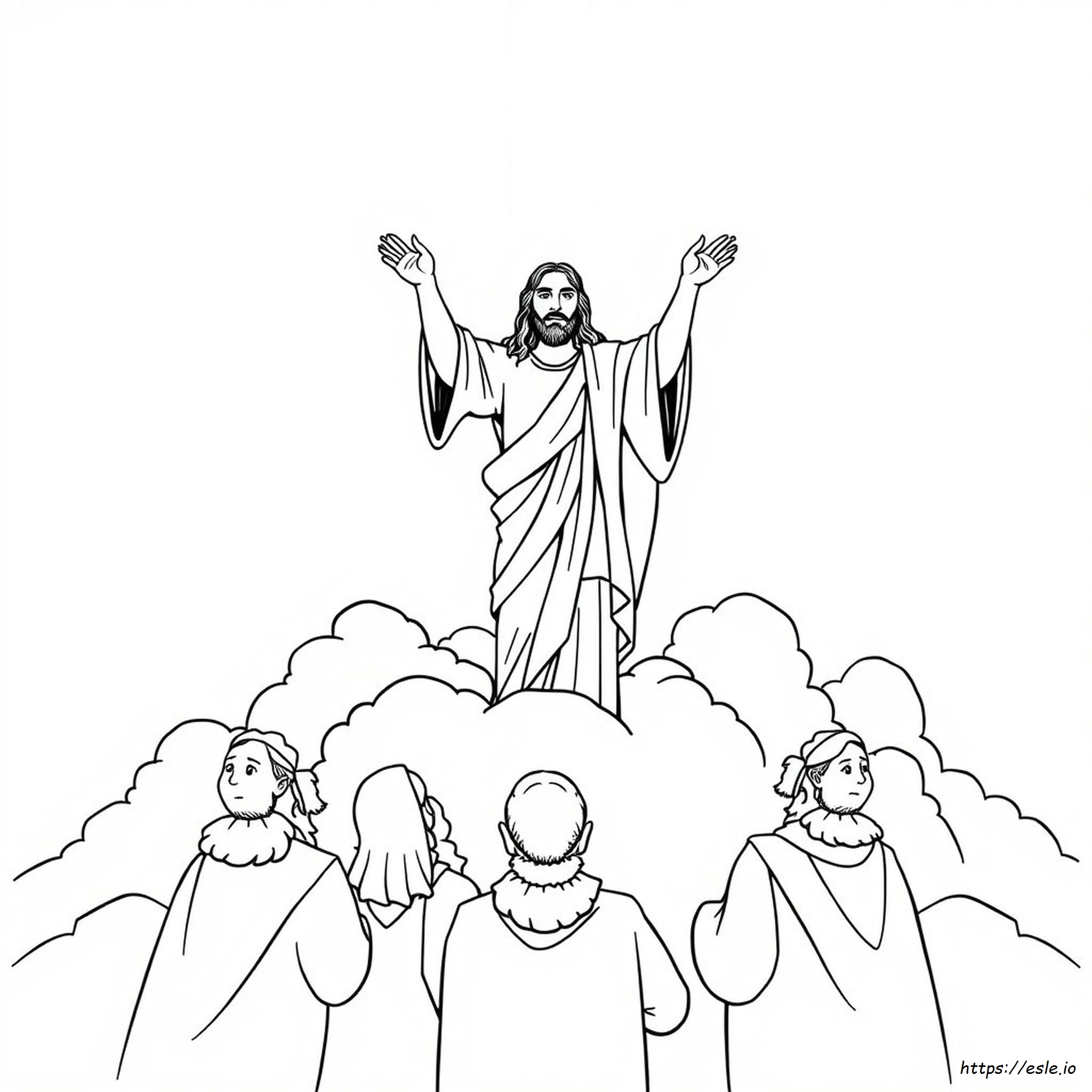 Coloring Page Of Jesus Ascension