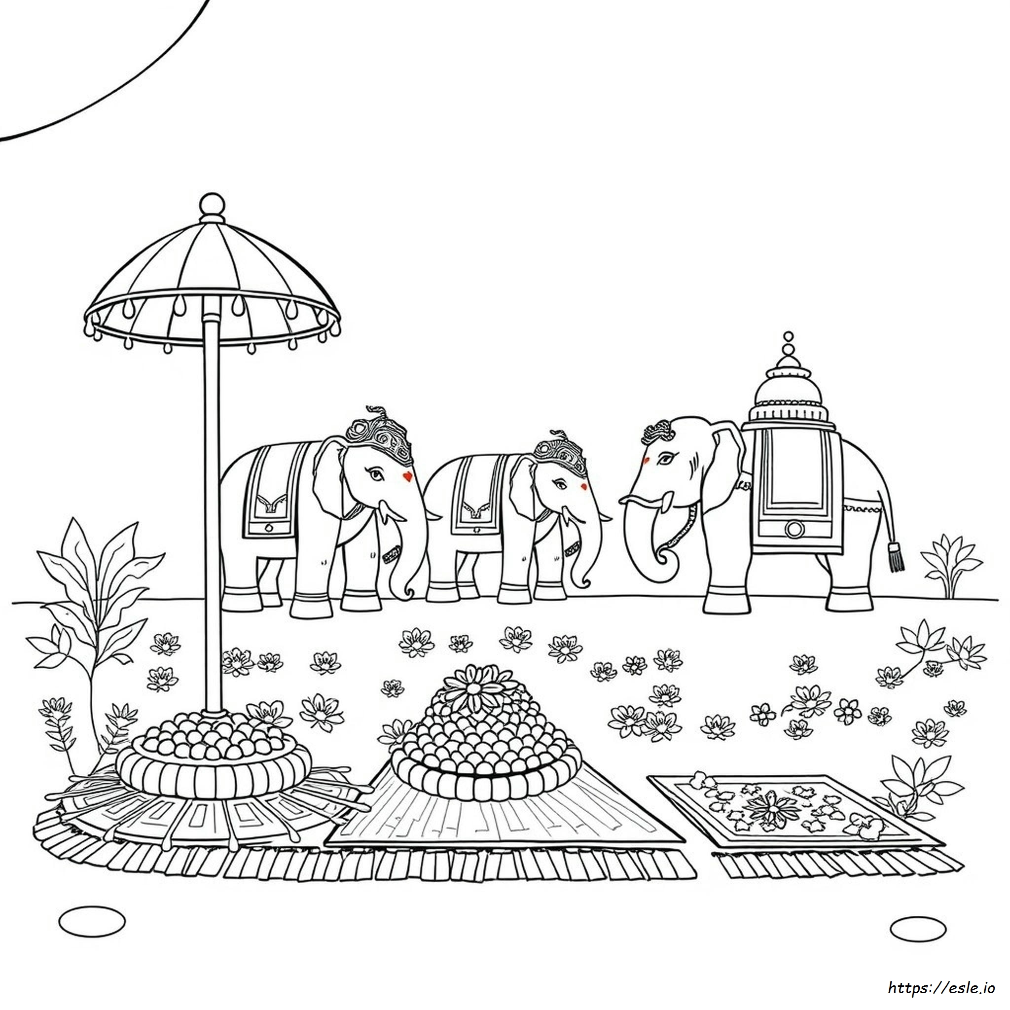 Onam Coloring Pages