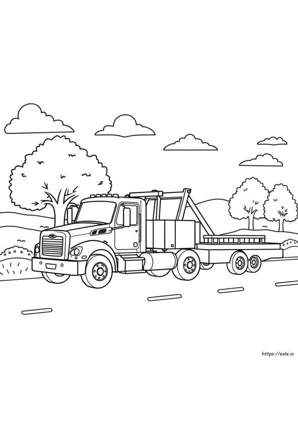 Rotator Tow Truck Coloring Pages