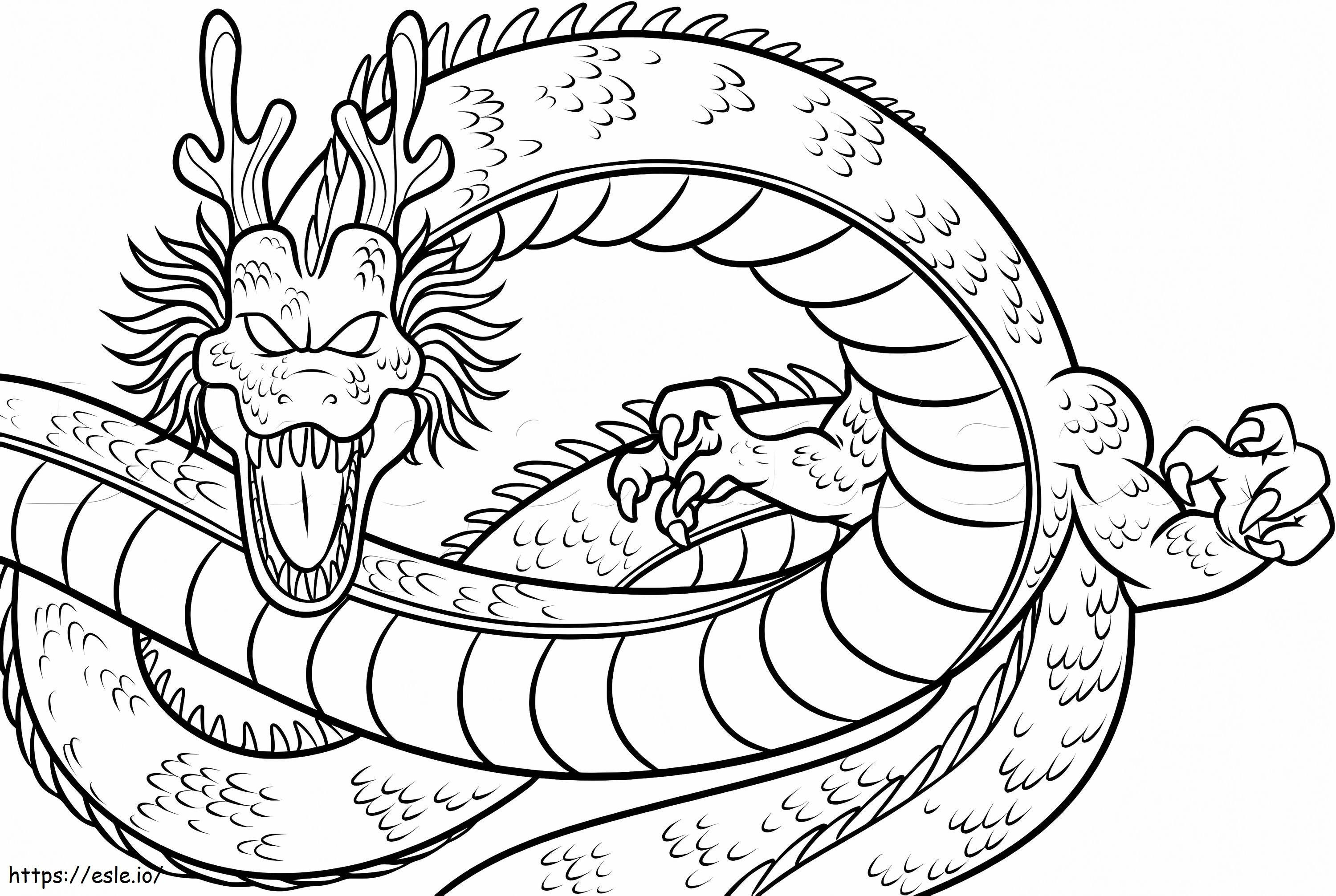 Shenron 4 coloring page