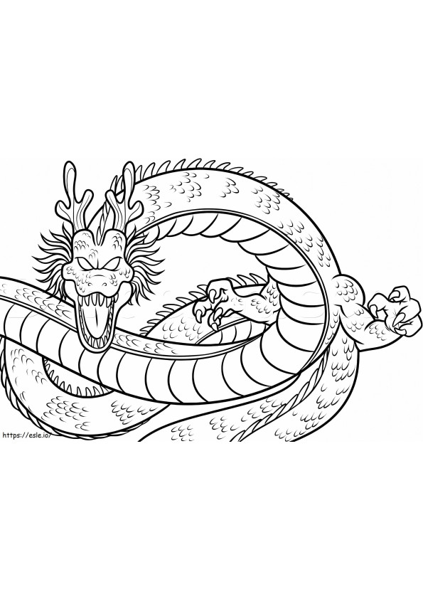 Shenron 4 coloring page