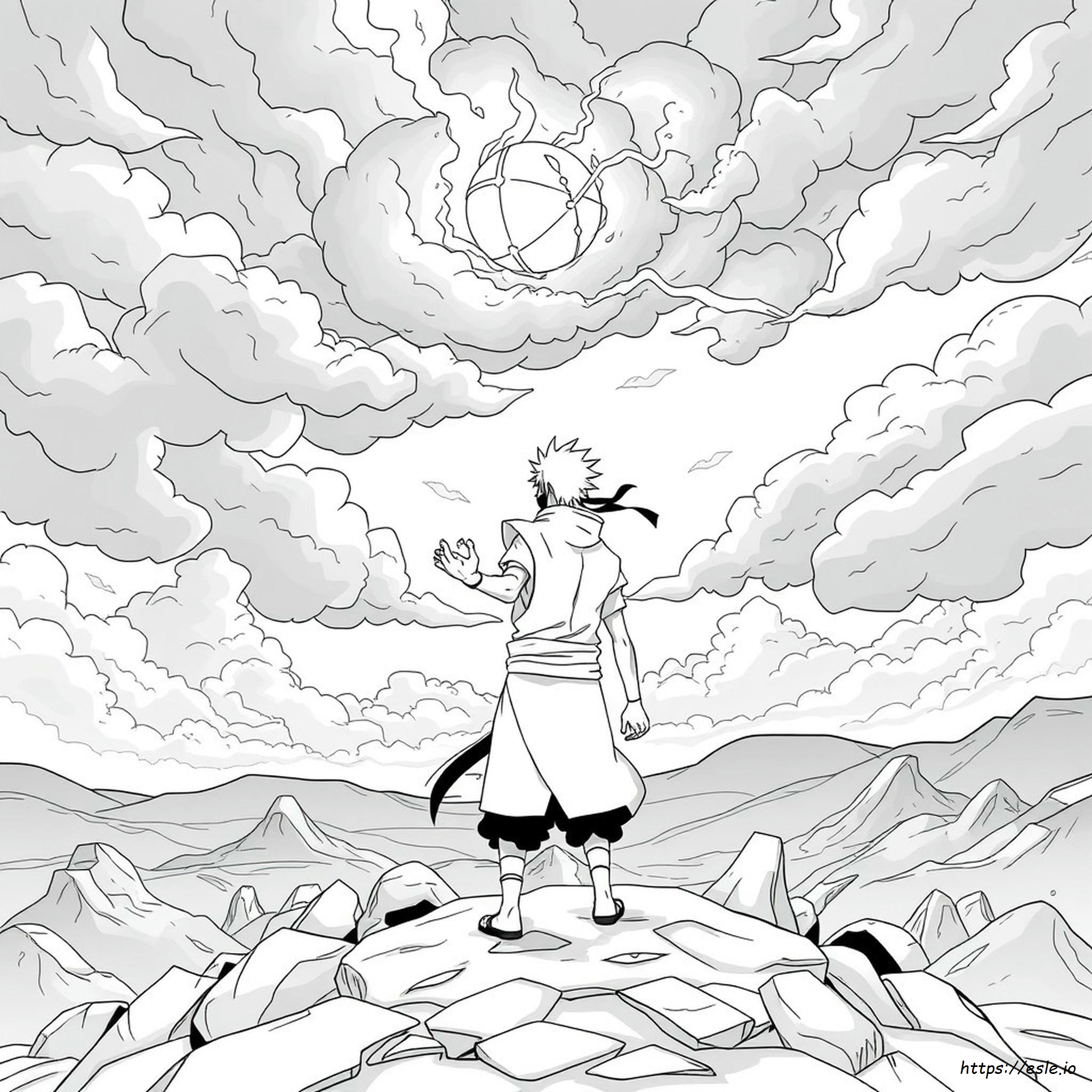 Sasuke Coloring Pages Rinnegan
