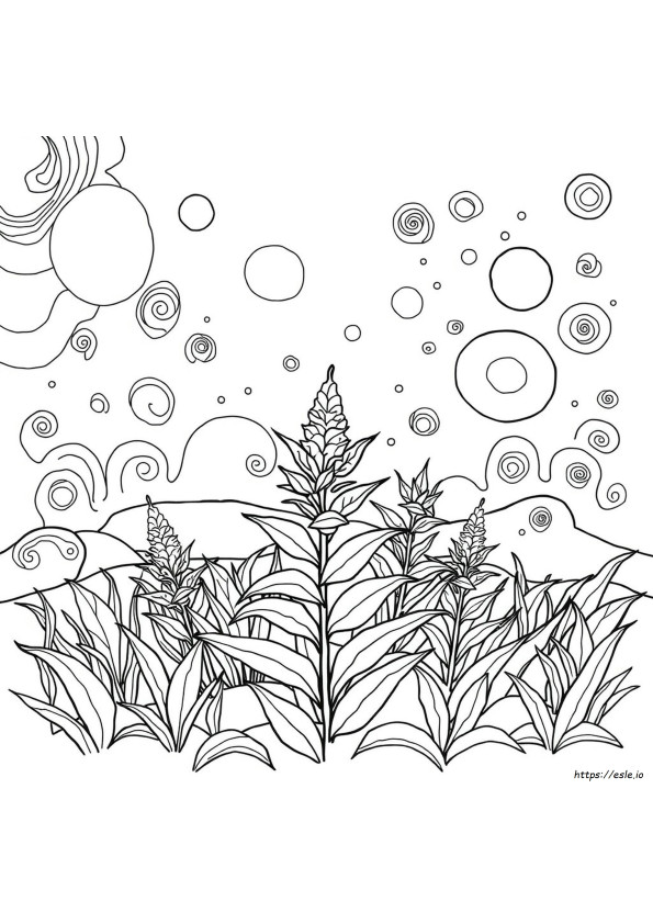 Psychedelic Weed Coloring Pages