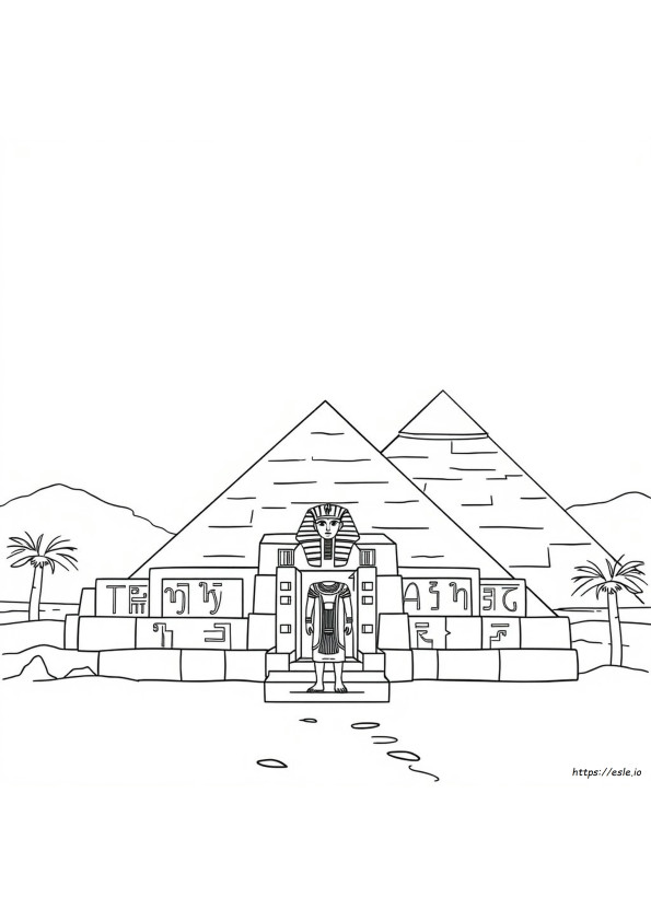Egyptische Kleurplaten