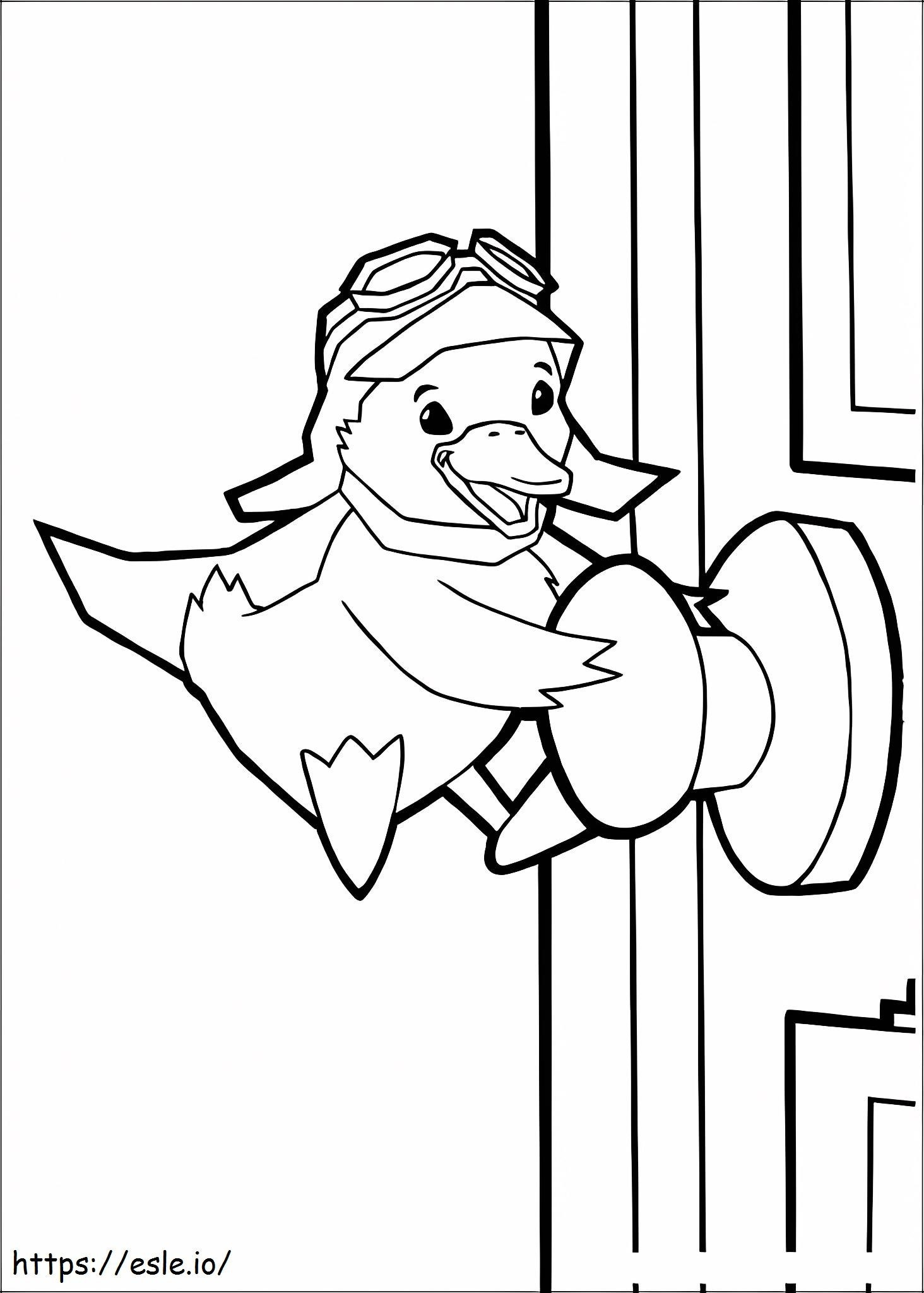 Funny Ming Ming Duckling coloring page