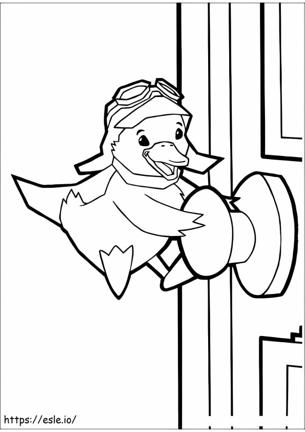 Funny Ming Ming Duckling coloring page