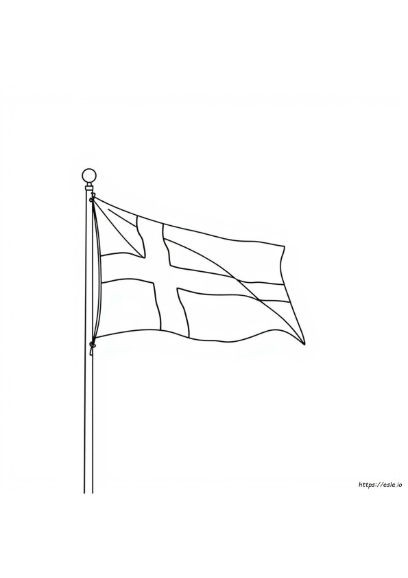 Coloriage Drapeau Du Danemark